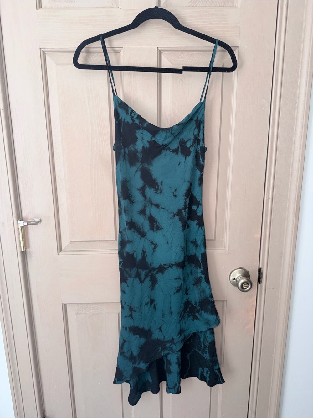 Amanda Uprichard Ansonia Tie Dye Asymmetrical Slip Dress S